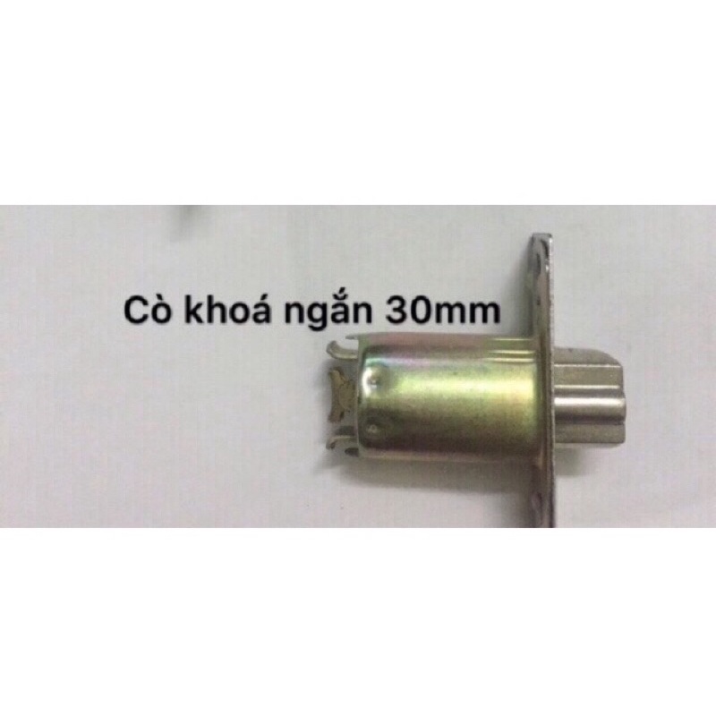 bộ 3 ổ khoá tay nắm tròn INOX dùng chung 1 chìa chủ ( cò ngắn dùng cho cửa gỗ )