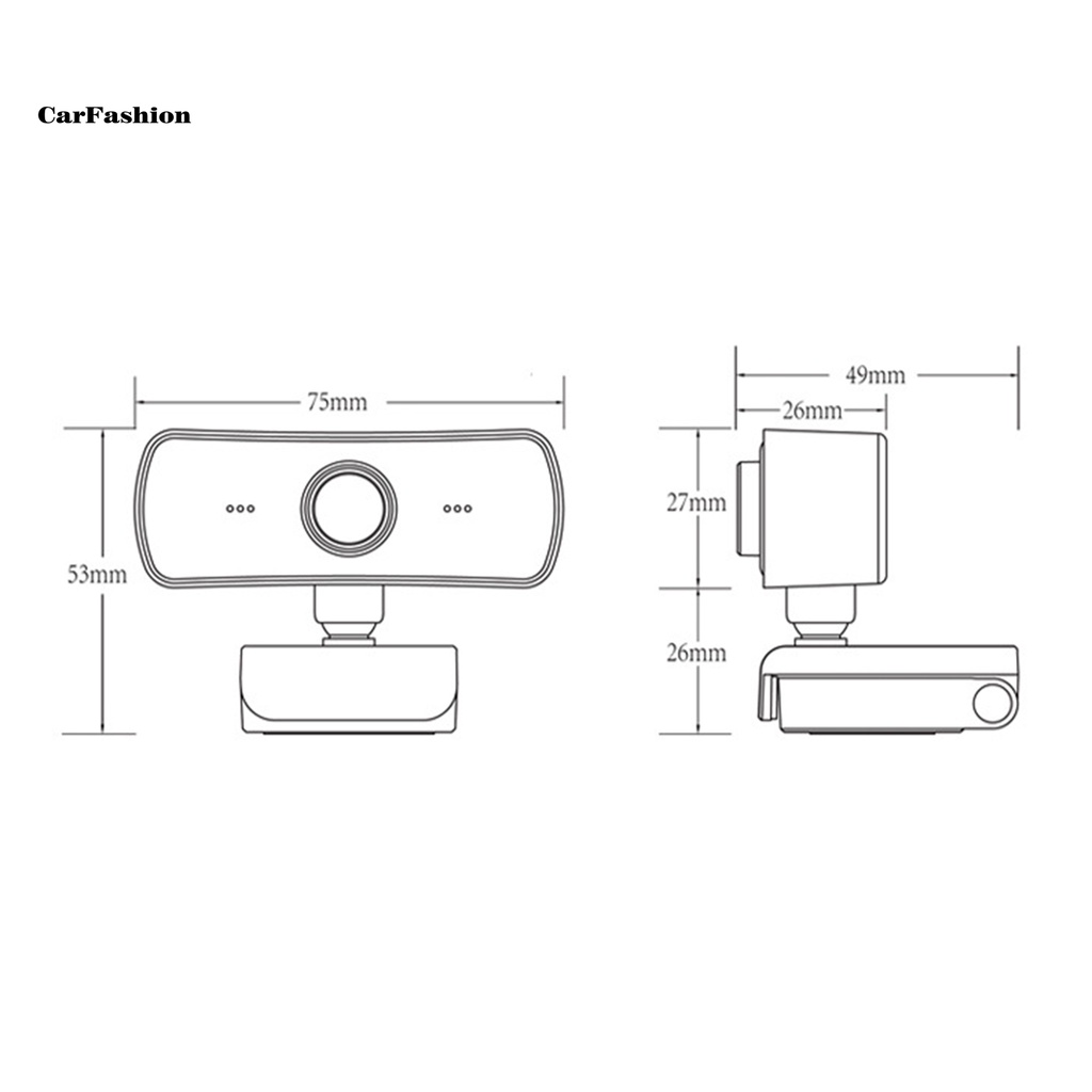 Webcam kỹ thuật số 2K USB giảm tiếng ồn hỗ trợ live stream | BigBuy360 - bigbuy360.vn