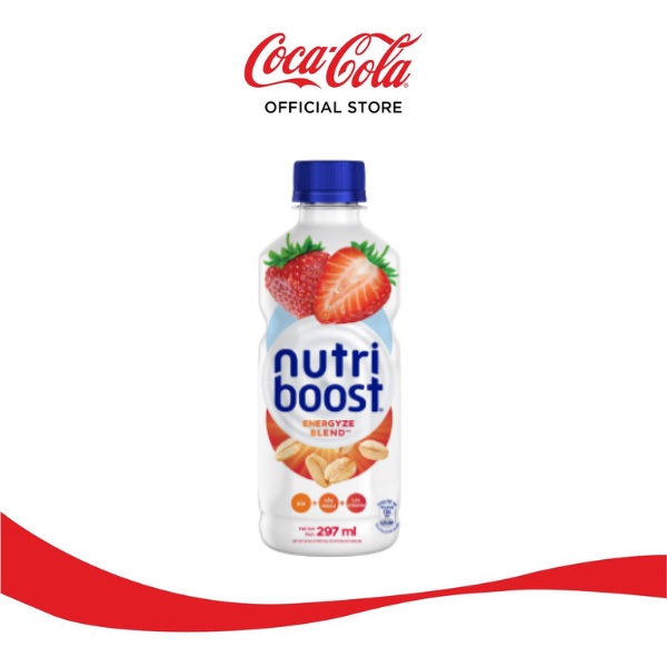 Lốc 24 Chai Sữa Nutriboost Thế Hệ Mới Hương Dâu chai 297ml
