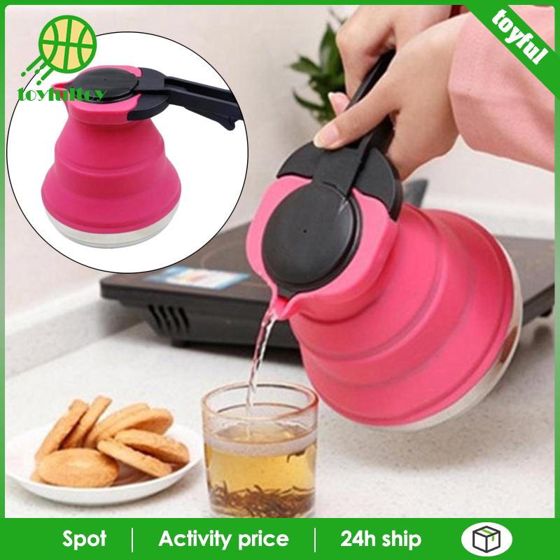 Ấm Đun Nước Bằng Silicone Có Thể Gấp Gọn Tiện Lợi Khi Đi Du Lịch