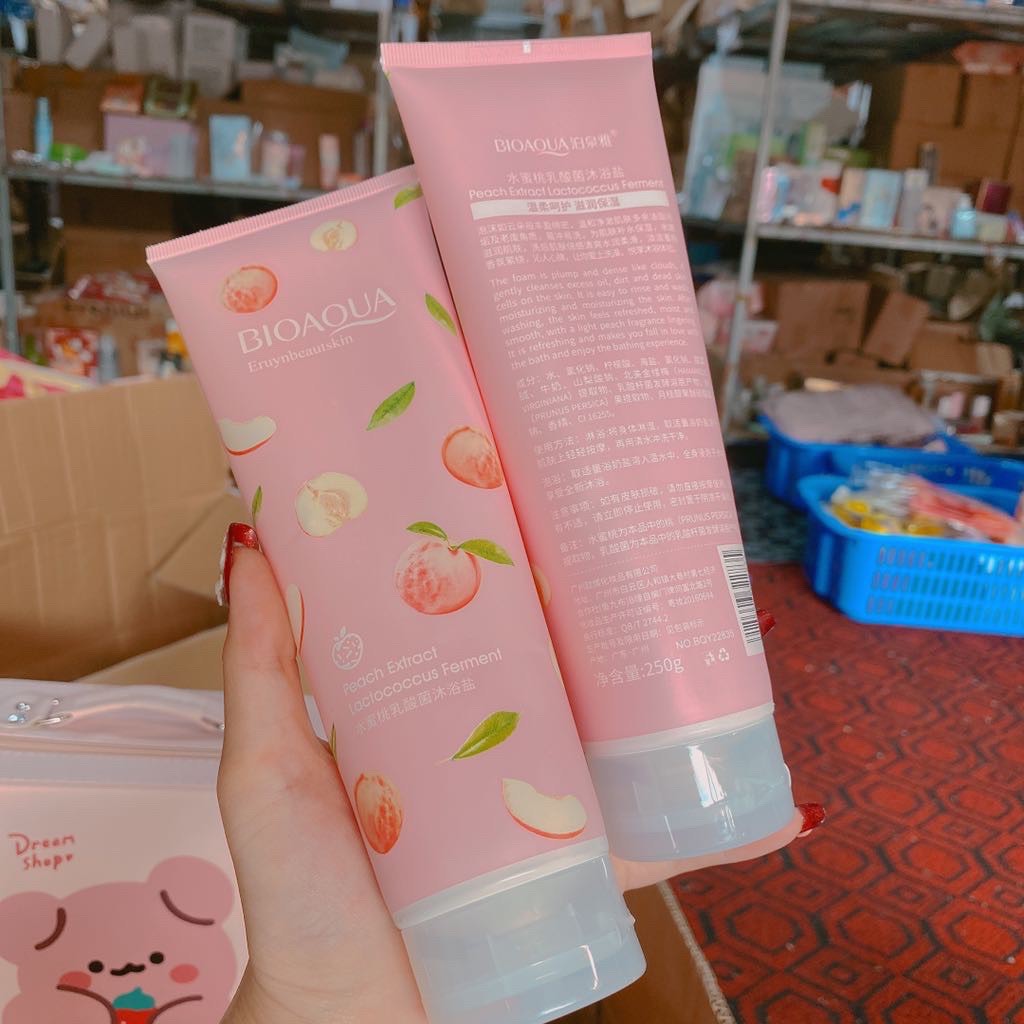 Tẩy Da Chết [FS] Muối Tẩy Da Chết đào, tẩy da chết dạng kem hương đào 250ML BANANA | BigBuy360 - bigbuy360.vn