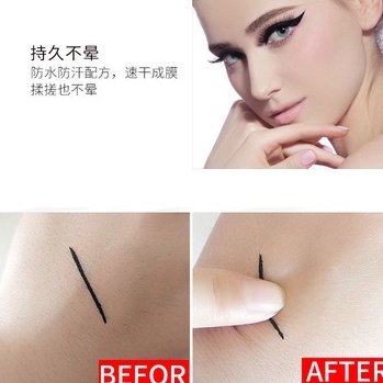 [Hàng mới về] Bút kẻ mắt dạng lỏng màu đen trang điểm tự nhiên thời trang không dễ phai