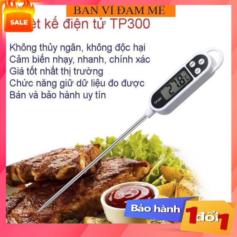 Sale Nhiệt kế đo nhiệt độ thực phẩm,nước,máy đo nhiệt độ pha sữa cho bé,cho kết quả nhanh,màn hình LCD,Bảo hành 1 đổi 1