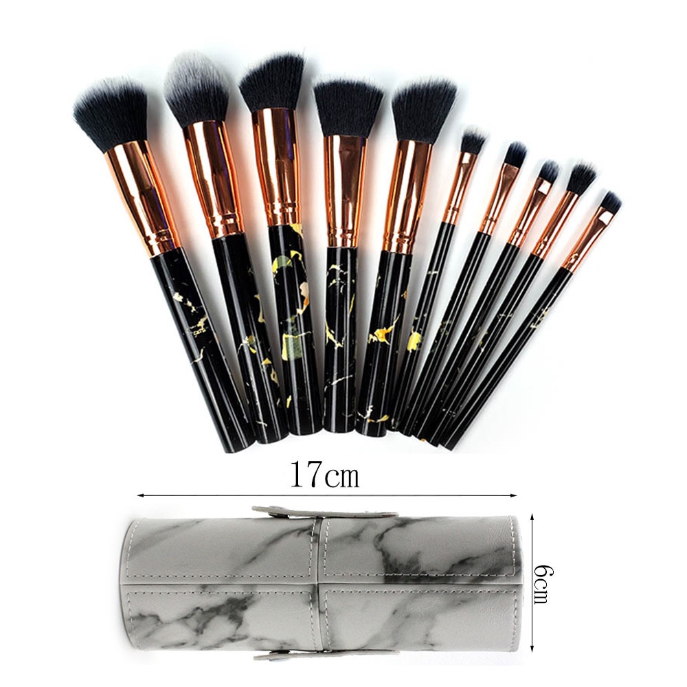 Bộ cọ trang điểm make up MIANZ 10 chi tiết, dụng cụ trang điểm cá nhân kèm hộp đựng sang trọng MIANZ STORE