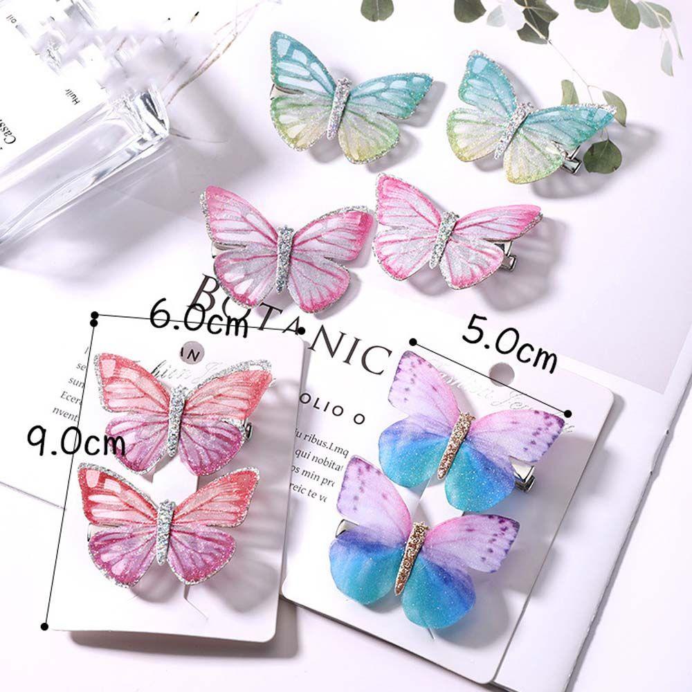 Kẹp Tóc Hình Bướm Nhiều Màu Sắc Cho Bé Gái