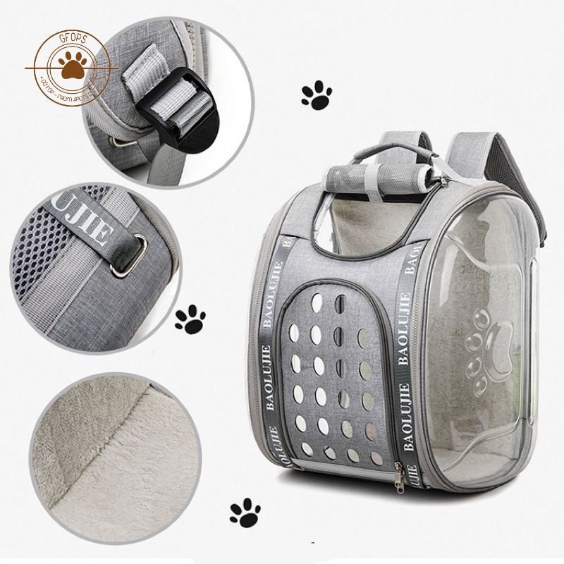 Balo/ Ba lô kết hợp túi vận chuyển cho thú cưng 2in1 cứng cáp size siêu lớn