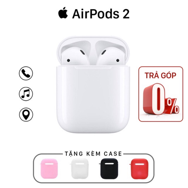 Tai Nghe Bluetooth Apple AirPods 2 True Wireless - Tặng kèm Case( Bản sạc có dây)