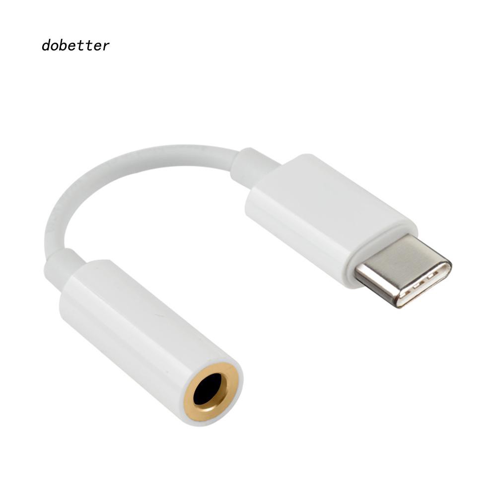 Giắc chuyển đổi đầu cắm tai nghe từ USB type-C male sang đầu tròn 3.5mm