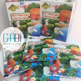 Bột thạch rau câu con cá dẻo gói 12g