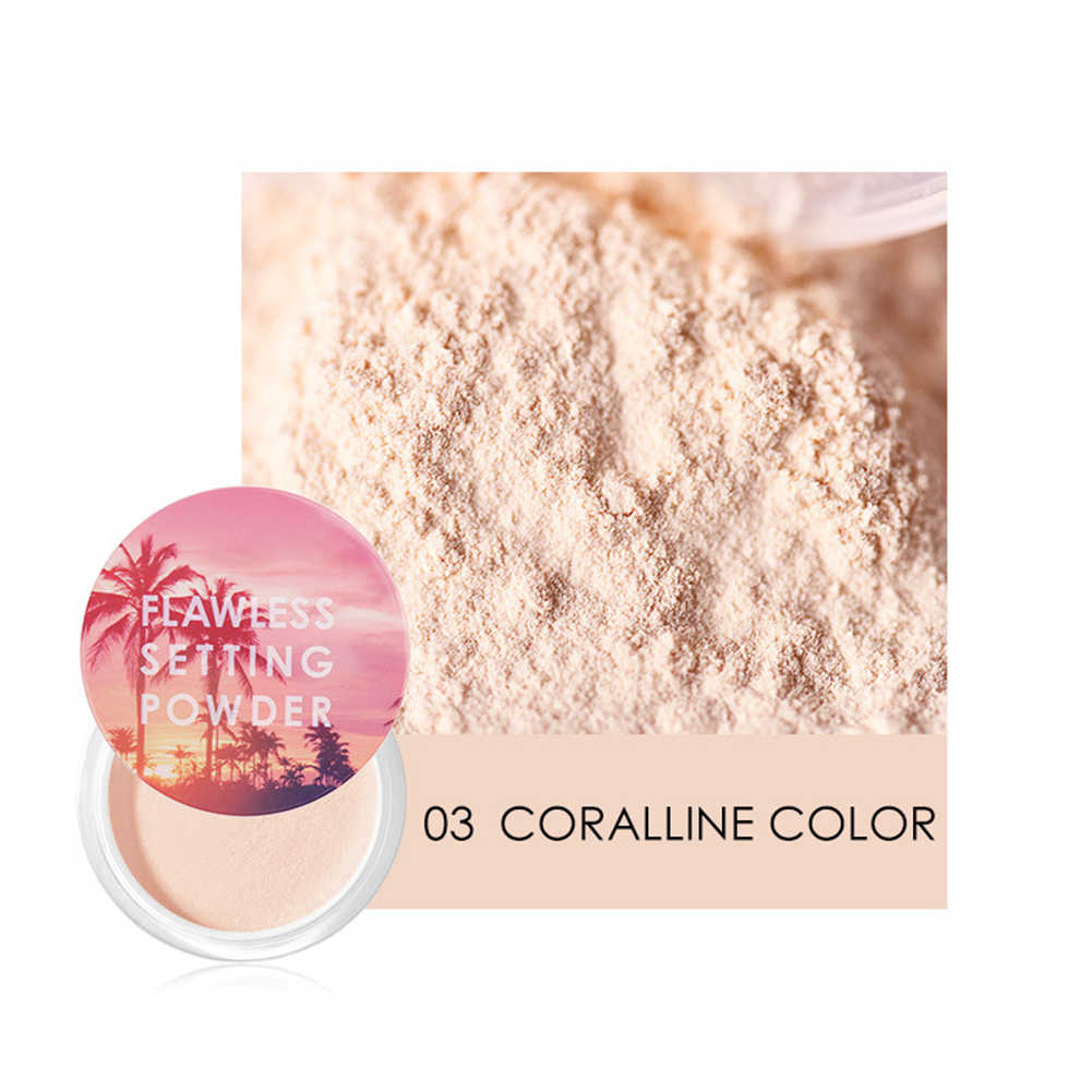 CODseller FOCALLURE Oil Control Loose Powder Setting Makeup Concealer Waterproof Cosmetic