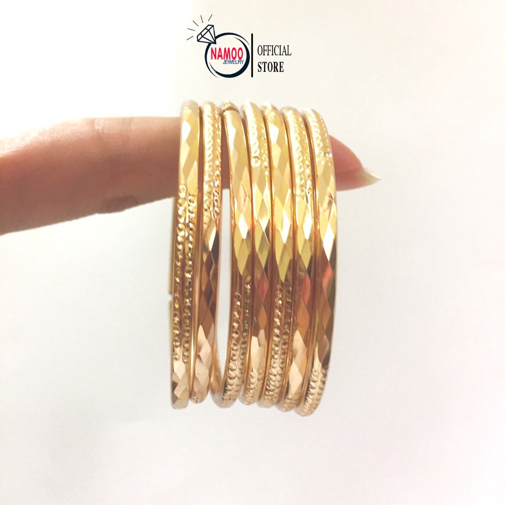 Bộ Vòng Tay Ximen Nữ L121 7 Chiếc Màu Tây Namoo Jewelry