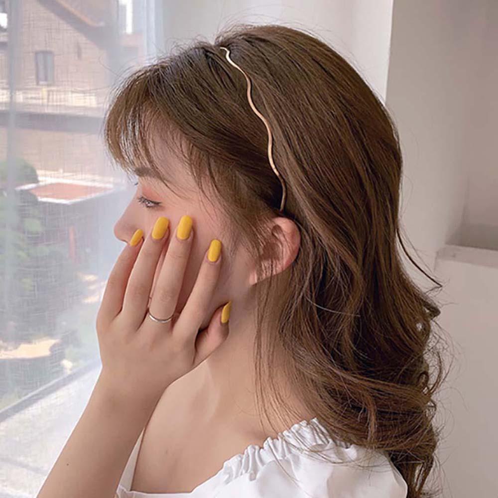 FORBETTER 1 Cài Tóc Kim Loại Gợn Sóng Thời Trang