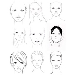 Giấy facechart cho makeup