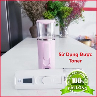 Máy Xông Mặt Mini - Đo Độ Ẩm Của Da - Kiêm Sạc Dự Phòng Công Nghệ Nano