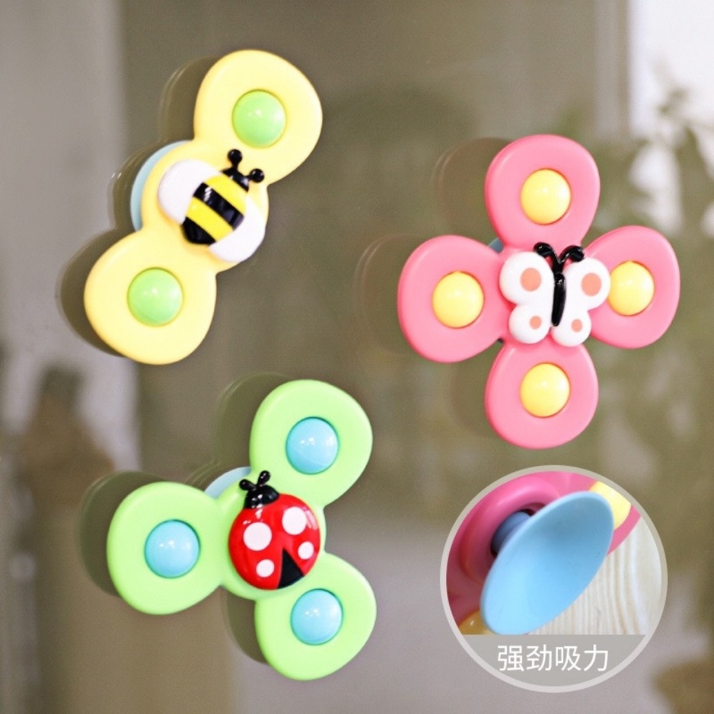 Set 3 Đồ Chơi Con Quay Spinner Con quay Đồ Chơi Cho Trẻ Sơ Sinh Dán Tường 2 3 4 Cánh - BỐ KHỦNG LONG