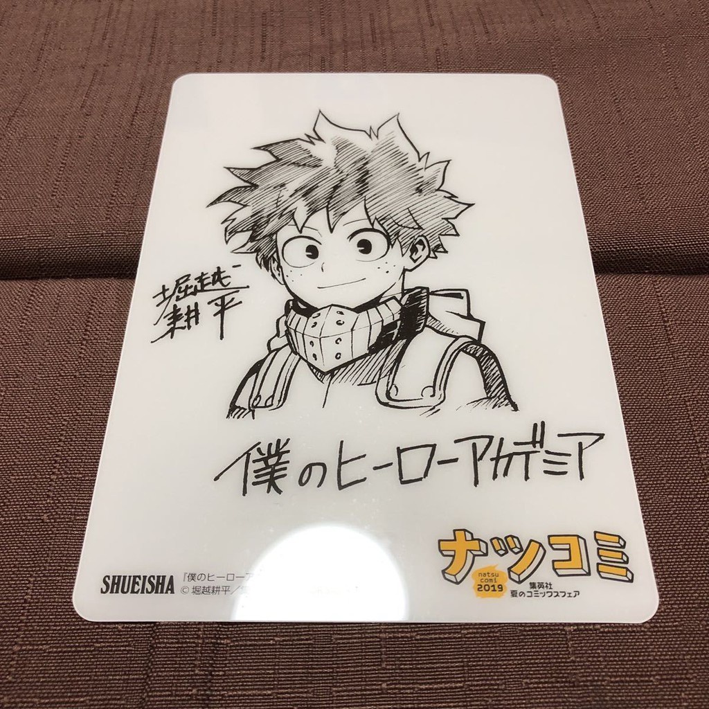 Set 2 Card Học Viện Anh Hùng - My Hero Academia Boku No Hero Academia  có chữ ký tác giả
