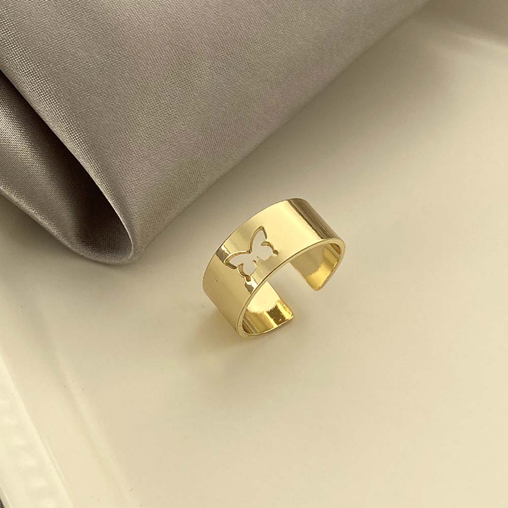 Set Nhẫn Đeo Tay Kim Loại Phong Cách Vintage Cho Cặp Đôi