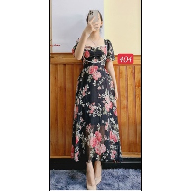 VÁY MIDI HOA SIÊU HÍT HÓT