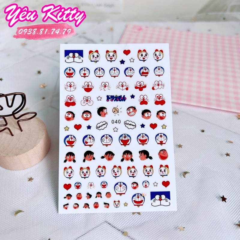 STICKER NAIL DÁN MÓNG DORAEMON
