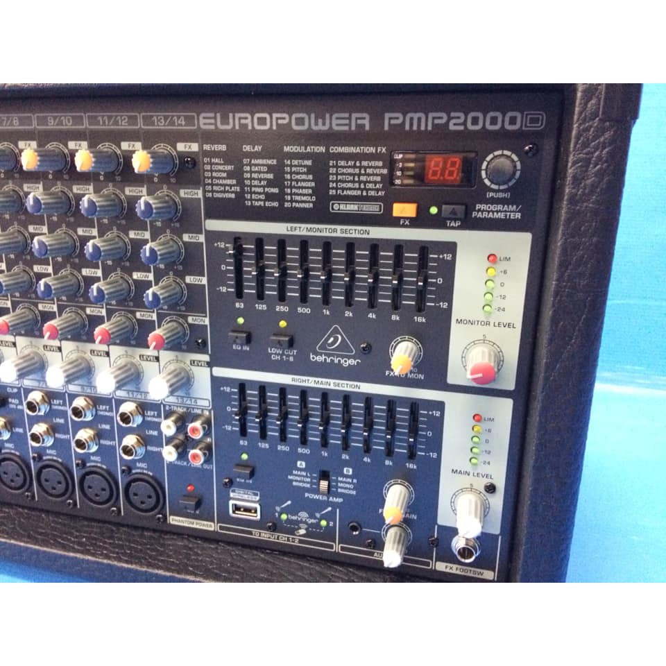 MIXER LIỀN CÔNG SUẤT BEHRINGER EUROPOWER PMP2000D CHÍNH HÃNG