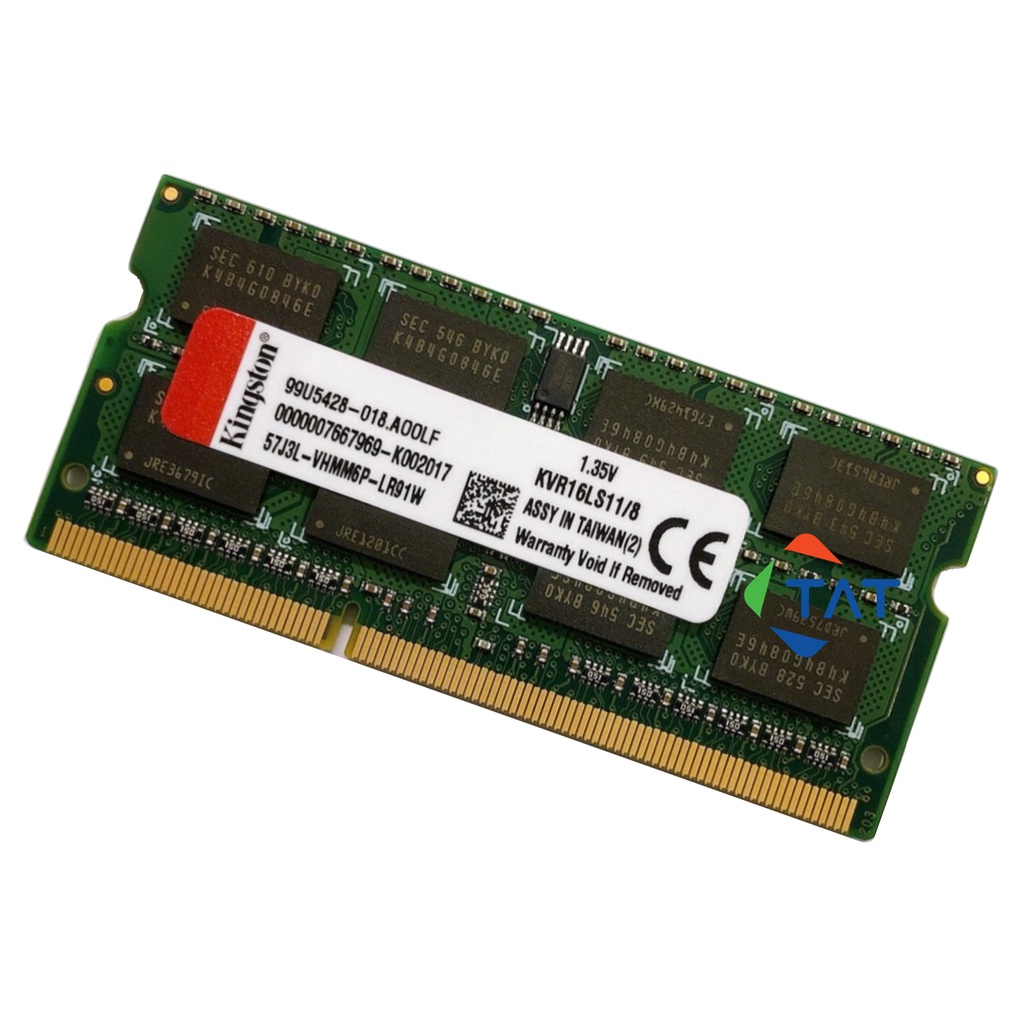 Ram Laptop Kingston 8GB PC3L 1600MHz 1.35V Chính Hãng - Bảo hành 36 tháng