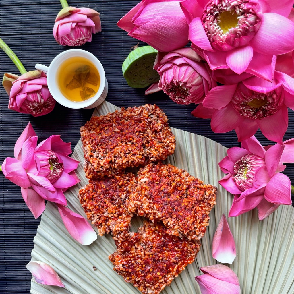 Cơm Cháy Rốp gạo lứt sốt mắm ớt loại 80 gram