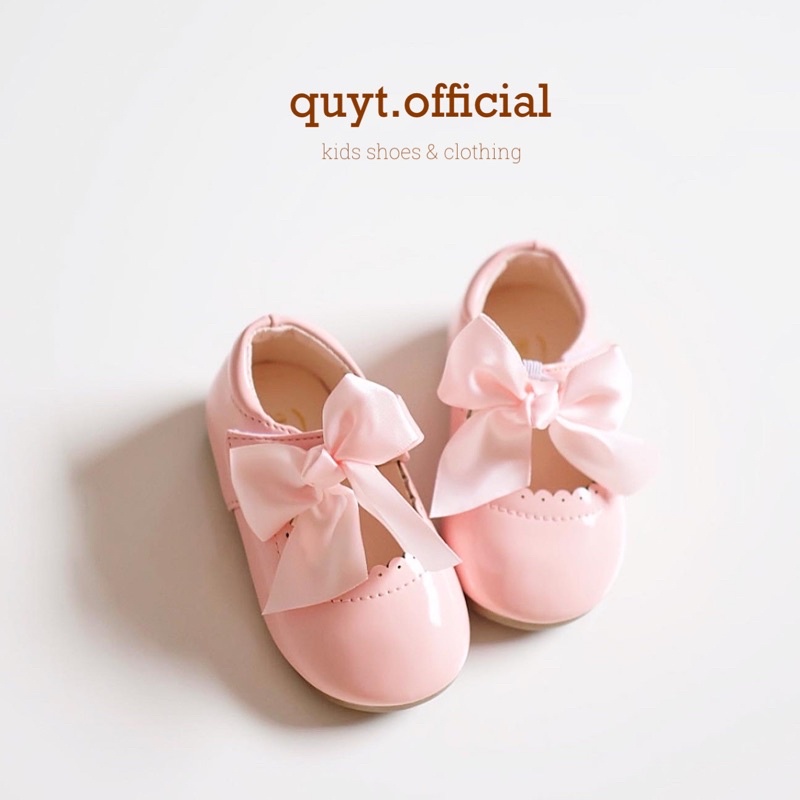 [Có sẵn/ Ảnh thật] Giày búp bê nơ ruyban tháo rời tiệm nhà Quýt