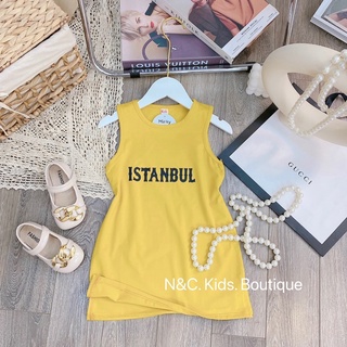 Váy Istanbul sát nách cho bé gái.