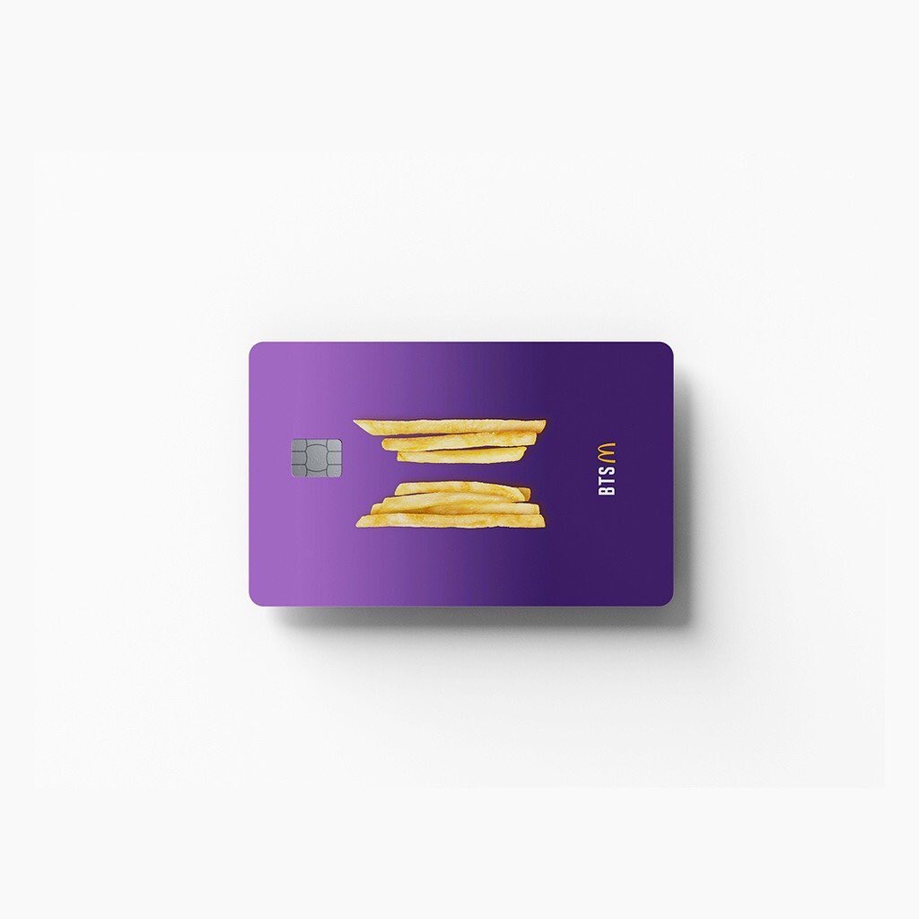 Skin Thẻ ATM - Chủ đề BTS MEAL MCD - Miếng Dán ATM, Thẻ Xe, Thẻ Từ, Thẻ Chung Cư,... Chống Xước - Chống Nước