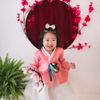 Hanbok cho bé kèm bờm ( ảnh thật)