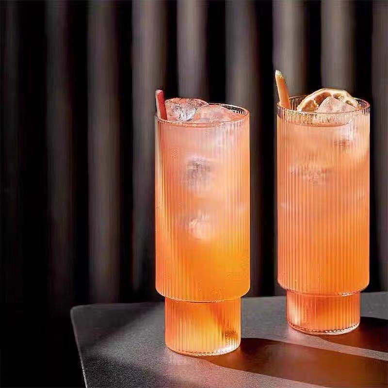 Ly Uống Cocktail Kẻ Sọc Phong Cách Bắc Âu