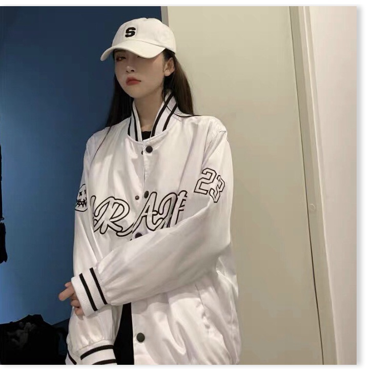 Áo Khoác Dù Nam Nữ Bomber Cổ Bóng Chày In Chữ Siêu Chất, Siêu Ngầu HOT