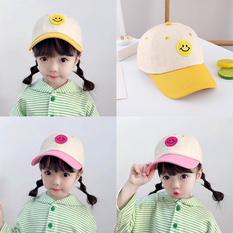 Nón Lưỡi Trai Hình Mặt Cười Cho Bé