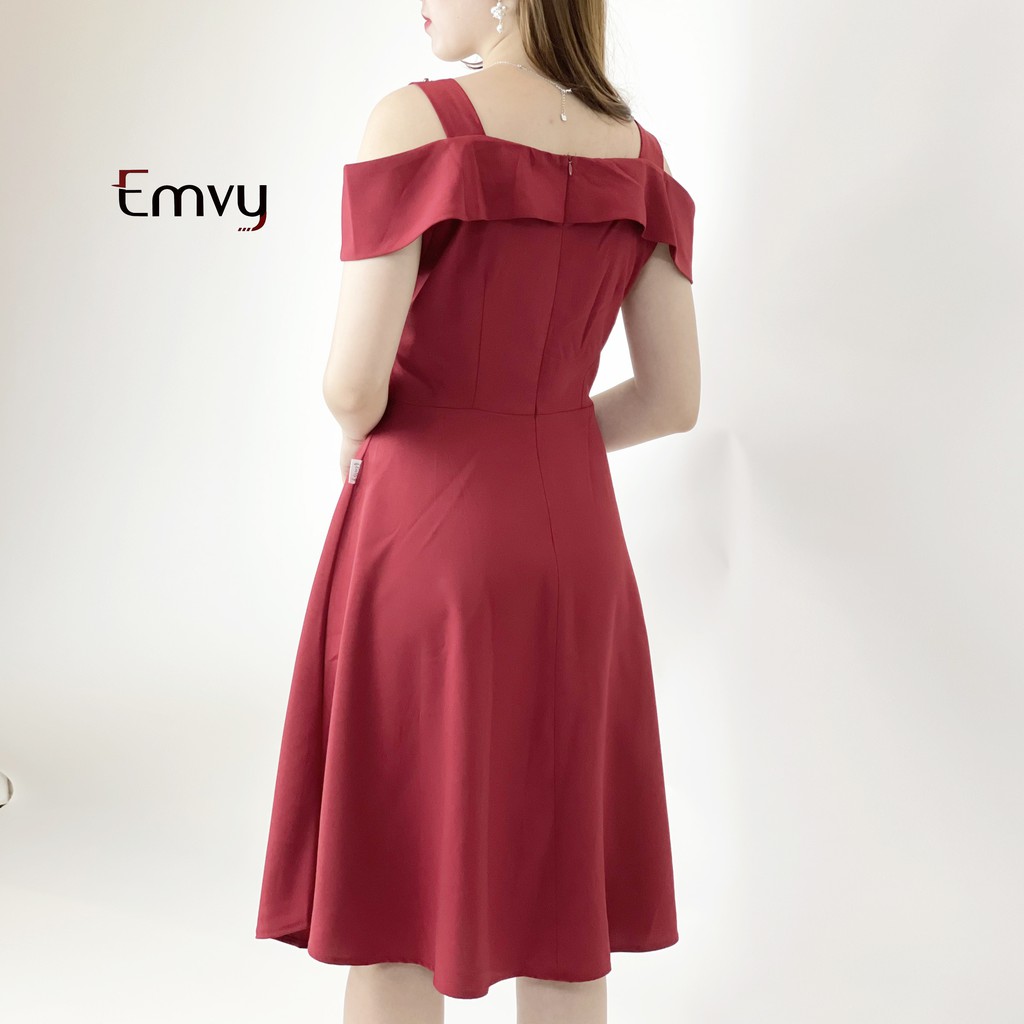 [Mã WASTMAY giảm 15% tối đa 30K đơn 150K] Đầm dáng xòe trễ vai EMVY - V39 | BigBuy360 - bigbuy360.vn