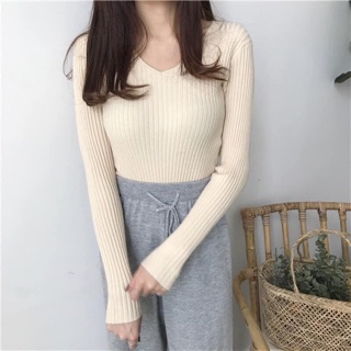 Áo len cổ Tim
