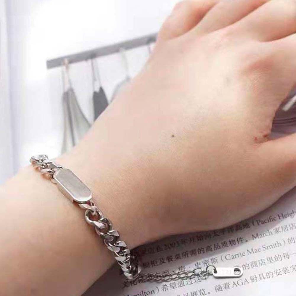 Vòng Tay Nam VANES1 Charm Đơn Giản|Dây Xích Kim Loại Nhiều Màu Sắc Có Thể Điều Chỉnh Phong Cách Hàn Quốc