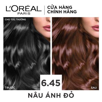 Màu Nhuộm L'Oreal Dưỡng Tóc Phủ Bạc 3 Nâu Đen Tự Nhiên 172ml Excellence Crème #3 Dark Brown