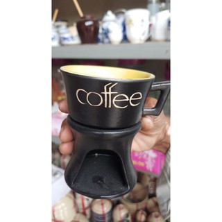 Bộ cafe Nến hâm nóng cafe bao gồm tách