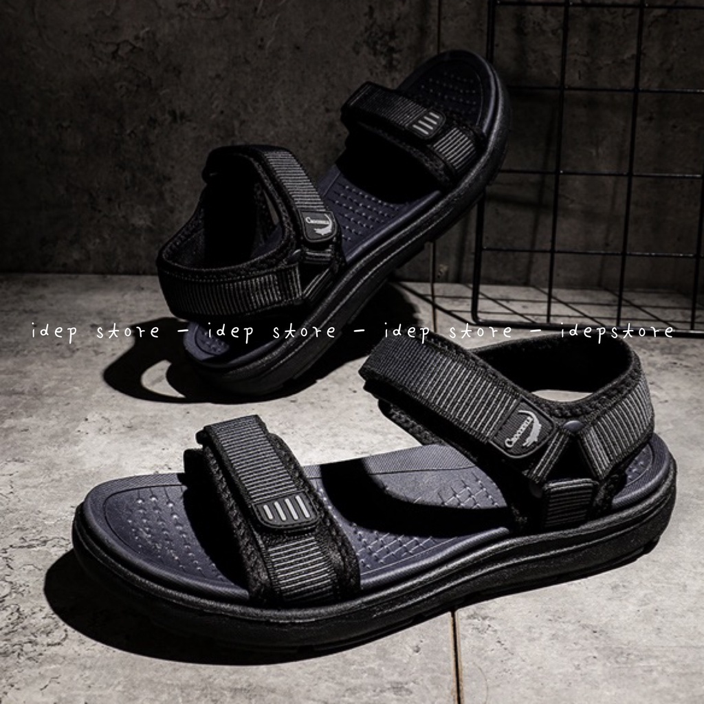 Giày sandal Nữ quai dù sọc MYLES GL031 - Xăng đan đế PU siêu bền