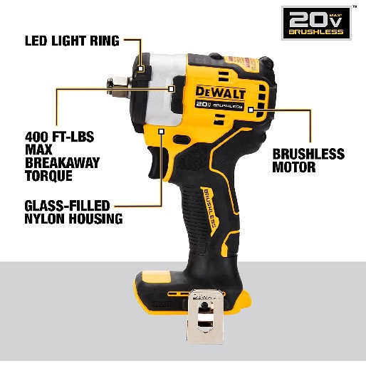 Máy siết bu lông dùng Pin 20V max DeWalt DCF911N-B1 Chưa Pin & Sạc