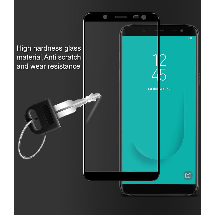 Kính cường lực Samsung J6 2018 FULL Màn, FULL KEO Silicon