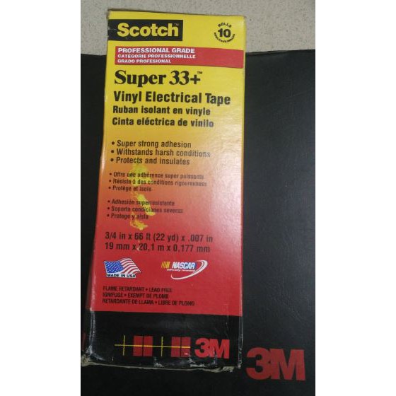 BĂNG KEO ĐIỆN 3M SCOTCH SUPER 33+