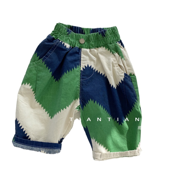 Quần Dài Dáng Rộng Thoải Mái Phong Cách Phương Tây Thời Trang Mùa Hè Cho Bé Trai [Hàng Mới Về]