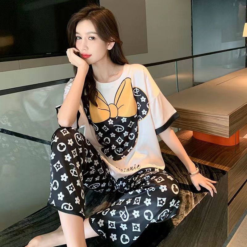 Bộ Đồ Ngủ Ba Mảnh Thời Trang Hàn Quốc 2022