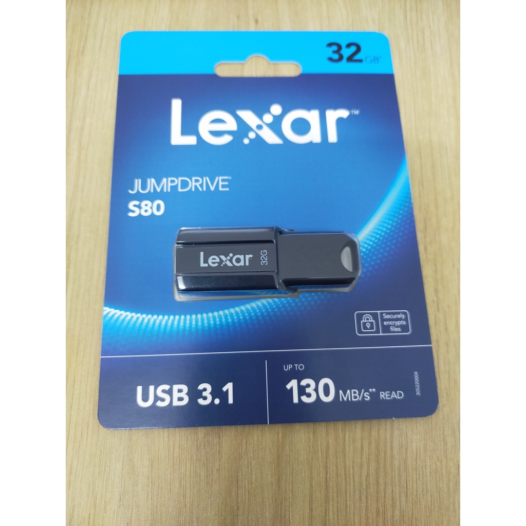 [Chính Hãng] USB Lexar JumpDrive 32GB S80 USB 3.1 Flash Drive LJDS080032G-BNBNG