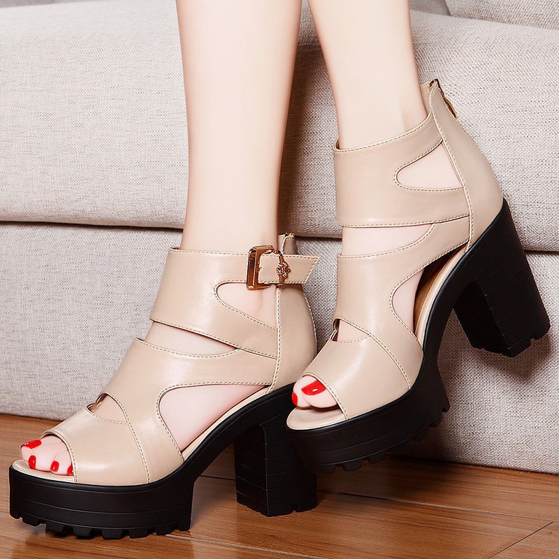 Giày sandals cao gót thời trang Hàn Quốc 2021 sành điệu