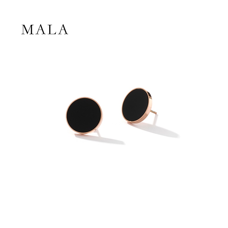 Khuyên tai MAYEBE LAVEND Thép Titan Màu Đen Phong Cách Hàn Quốc Cá Tính