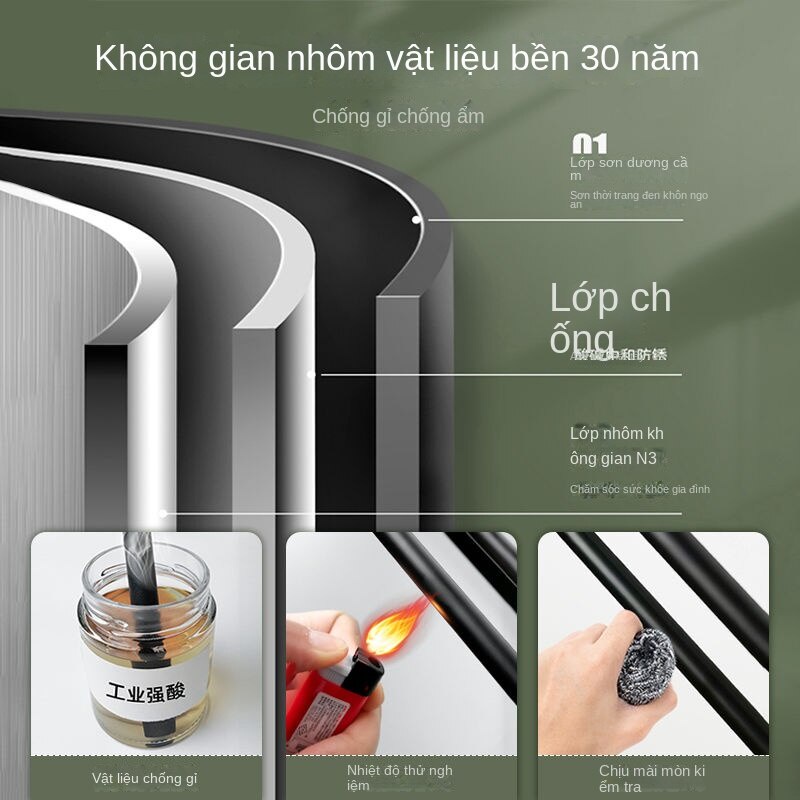 Kệ Đựng Đồ Dùng Gắn Tường Không Cần Khoan Tiện Dụng Cho Nhà Tắm / Nhà Vệ Sinh