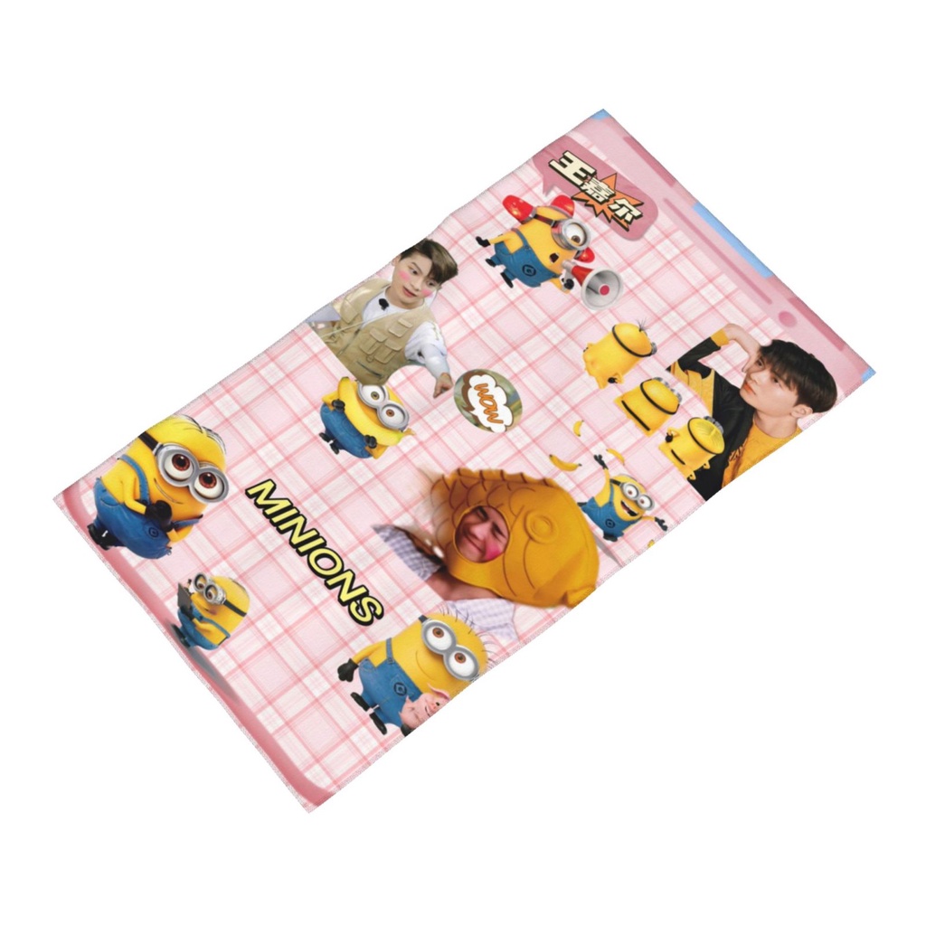 Khăn Lau Tay Đa Năng Thấm Hút Tốt In Hình Minions Dễ Thương Kích Thước 40 * 70cm Tiện Dụng Cho Phòng Tắm / Khách Sạn