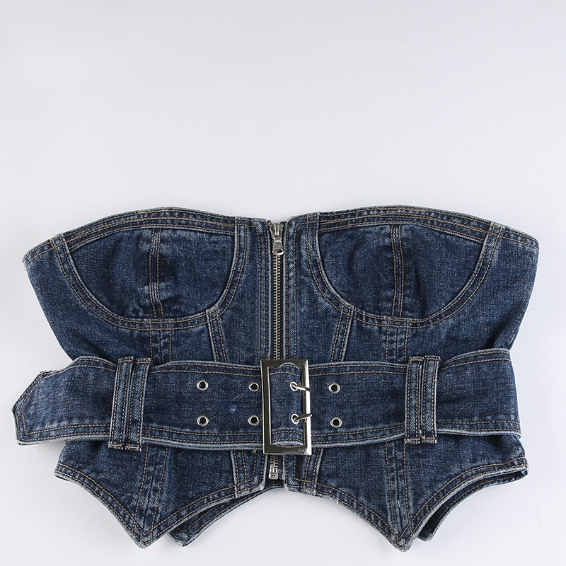 Quần Denim Ống Lửng Phong Cách Hàn Quốc Gợi Cảm Cho Nữ